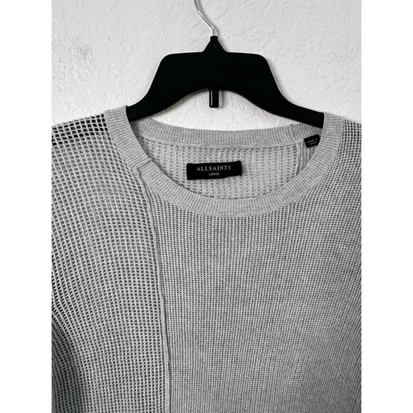 All Saints Gray Crew Neck Sweater - Picture 3 of 5